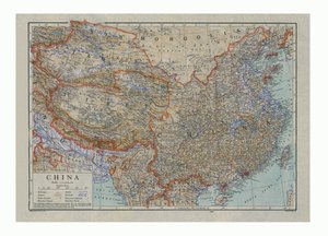 Map of China, c1910