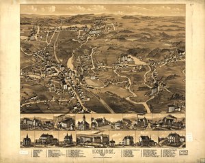 Uxbridge, Mass. 1880 by H. Beck and Pauli Bigelow