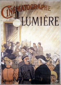 Advertising Poster by H. Brispot for the Cinematograph of the Lumière Brothers, Beginning of the 20th Century