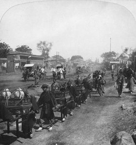 Chinese Funeral Procession, Bearing Food for the Departed Spirit, Peking, China by H. C. White