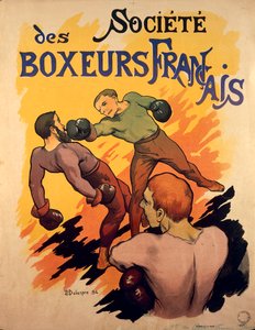 French Boxers Advertising Illustration by Delaspre