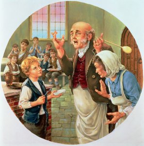 Oliver Twist Asking for More, from the World of Charles Dickens, Later Made as a Spode Plate