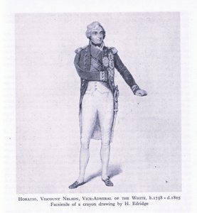 Horatio, Viscount Nelson, from British Adventure published by Collins by H. Eldridge