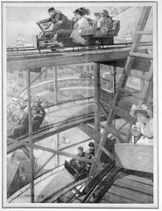 The spiral railway at the Franco-British exhibition, 1908