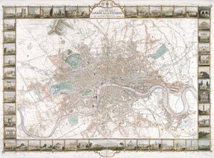 Map of London, 1851