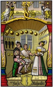 Barber and Wigmaker, 16th Century, 1849