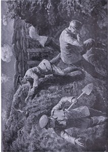Second Lieutenant Rochfort Picks Up a Bomb Which Was About to Explode and Hurls It From the Trench by H. Ripperger