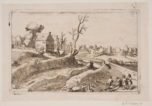 Landscape with Chapel with a Small Cross on the Gable