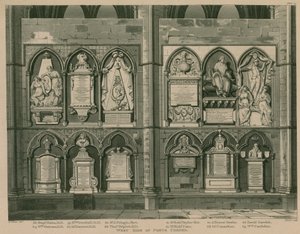 West Side of Poets Corner, Westminster Abbey, London