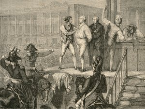 The Execution of Louis XVI on 21 January, 1793 by H. de la Charlerie