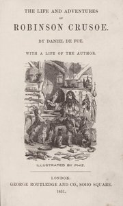 Title-page for The Life and Adventures of Robinson Crusoe