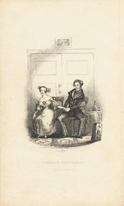 Frontispiece to The Strange Gentleman: A Comic Burletta, by Charles Dickens by Hablot Knight Browne