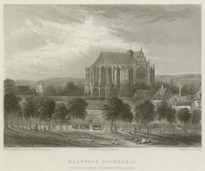 Beauvais Cathedral, with the Church of St Etienne in the Distance