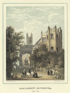 Canterbury Cathedral, east end by Hablot Knight Browne