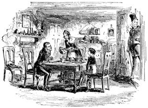 David Copperfield and Uriah Heep by Hablot Knight Browne