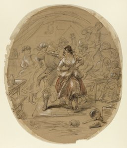 Irish Dance by Hablot Knight Browne