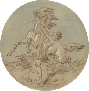 One of Eighteen Designs for a Series of Plates Illustrating Venus and Adonis by Hablot Knight Browne