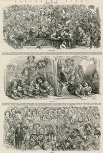 Pantomime Night: The Gallery, The Boxes, The Pit by Hablot Knight Browne