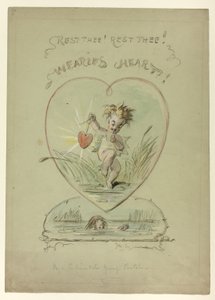 Rest Thee! Rest Thee! Wearied Heart! by Hablot Knight Browne