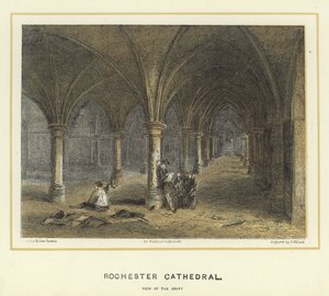Rochester Cathedral, View of the Crypt
