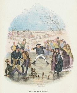 Scene from The Pickwick Papers by Charles Dickens, 1836