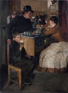 In the restaurant
