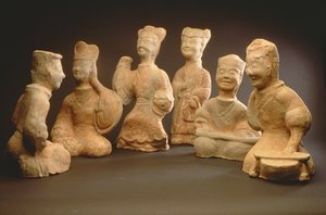 Group of Musicians, Dancers and Servants