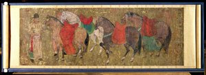 A Groom with Horses