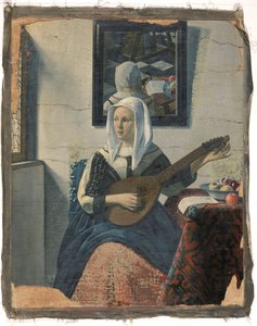 Woman Playing on a Cittern