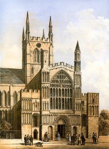 Rochester Cathedral, Kent, c1870 by Hanhart