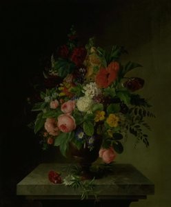 A Vase with Flowers by Hanne Hellesen