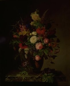 A Vase with Flowers by Hanne Hellesen