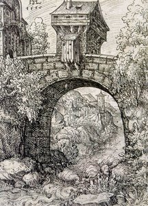 Countryside with Bridge Gate and Water