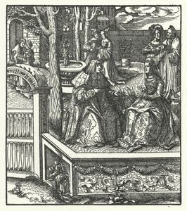 Archduke Maximilian of Austria and his wife, Mary of Burgundy, teaching each other their respective languages