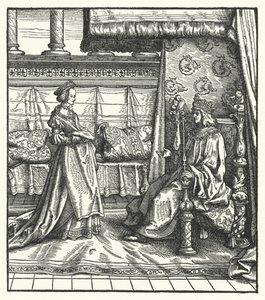 Charles the Bold, Duke of Burgundy, with his daughter Mary, who later married the future Holy Roman Emperor Maximilian I in 1477 by Hans (after) Burgkmair