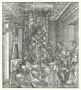 The Prince with the Proclaimers of His Glory by Hans (after) Burgkmair