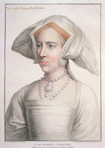 Mary Tudor (1516-58) Engraved by Francesco Bartolozzi (1727-1815) by Hans (after) Holbein the Younger