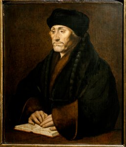 Portrait of Erasmus of Rotterdam by Hans (after) Holbein the Younger
