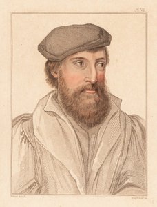 Portrait of an unknown man, court of King Henry VIII, c. 1532 (engraving)