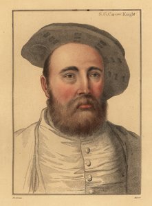 Sir George Carew, English soldier, admiral under Henry VIII (engraving)