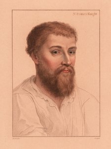 Sir Nicholas Poyntz (1510-1556), English courtier (engraving) by Hans (after) Holbein the Younger
