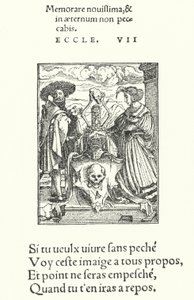 The Allegorical Escutcheon of Death by Hans (after) Holbein the Younger