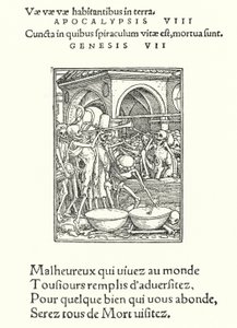 The Charnel House (engraving) by Hans (after) Holbein the Younger