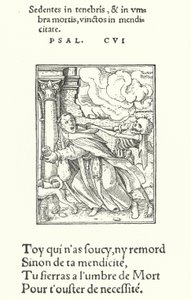 The Mendicant Friar, or Monk (engraving) by Hans (after) Holbein the Younger