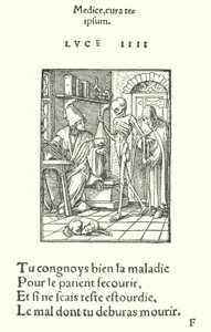 The Physician (engraving) by Hans (after) Holbein the Younger