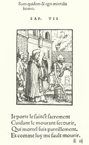 The Priest (engraving) by Hans (after) Holbein the Younger