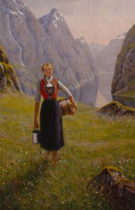Dairymaid by Hans Andreas Dahl