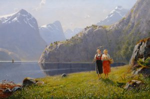 Summer Day at Balestrand by Hans Andreas Dahl