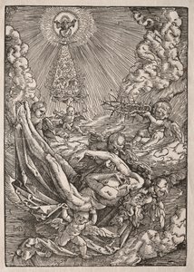 Christ Carried to Heaven by Angels by Hans Baldung