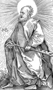 St Peter Holding His Symbol of a Key